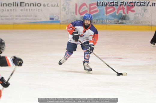 2015-04-12 Torneo di Pinzolo 4575 Aosta-Hockey Milano Rossoblu U12 Michelangelo Romano